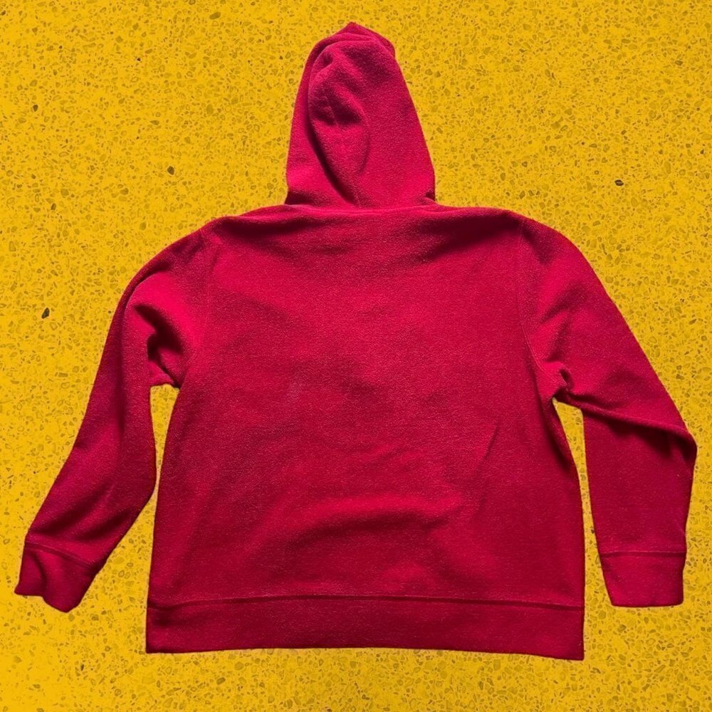 Vintage Pooh bear polar fleece hoodie sweatshirt - Picture 2 of 5